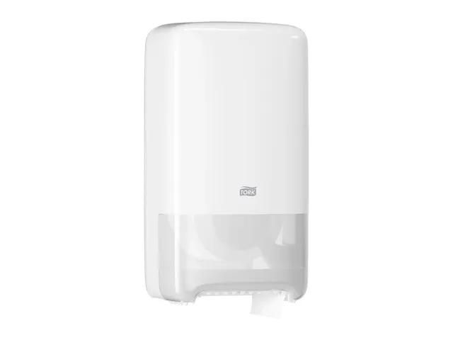 Tork 557500 T6 Toiletpapier Dispenser Twin Mid-size Elevation Wit