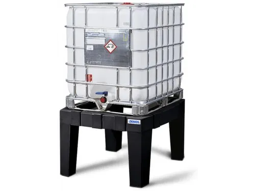 onderstel,PE,v. IBC inhoud 1000l,BxD 1145x1375mm,zwart