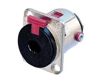 - Jack Plug Connector, 3-polig Vrouwelijk, Verzilverd, Vernikkeld, D-f