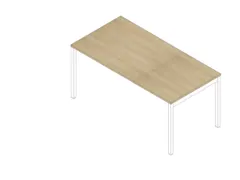 In hoogte verstelbaar bureau,HxBxD 680-760x1600x800mm,blad eiken