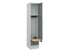 locker met bank,HxBxD 1950x400x815mm,1vak,vak B 400mm,cilinderslot