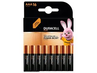Batterij Duracell Plus Powerboost AAA 16 stuks - 1