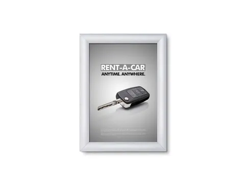 Kliklijst A5 Rechte Hoeken 20mm Zilver