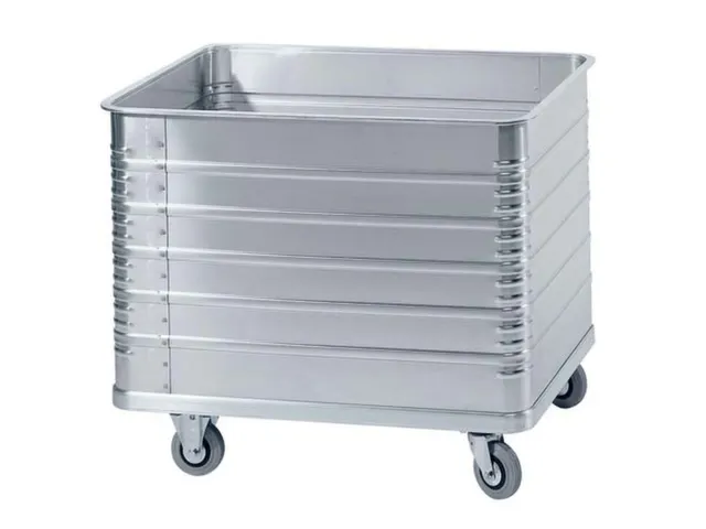 aluminium bakwagen,laadvl. LxB 1000x640mm,415l,HxLxB 855x1050x690mm