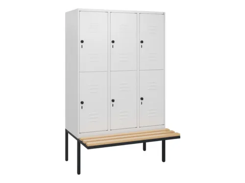 Dubbeldekse dekenkist,HxBxD 1950x1200x815mm,3x2vak.,vak B 400mm