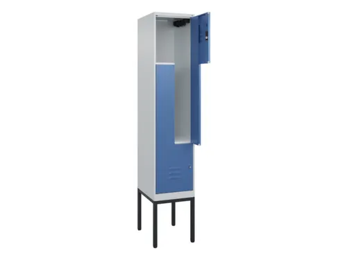 Z-garderobekast,HxBxD 2120x400x500mm,vak B 200/400mm,cil.-slot