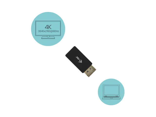 i-tec DisplayPort to HDMI Adapter 4K/60Hz, DisplayPort, HDMI, Zwart