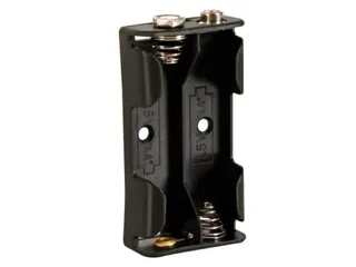 Batterijhouder Voor 2 x AA-CEL (Voor Batterijclips) - 1