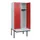 locker met bank,HxBxD 1950x800x815mm,2vak,vak B 400mm,cilinderslot