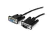 0,5m straight-through DB9 RS232 seriële kabel zwart M/F