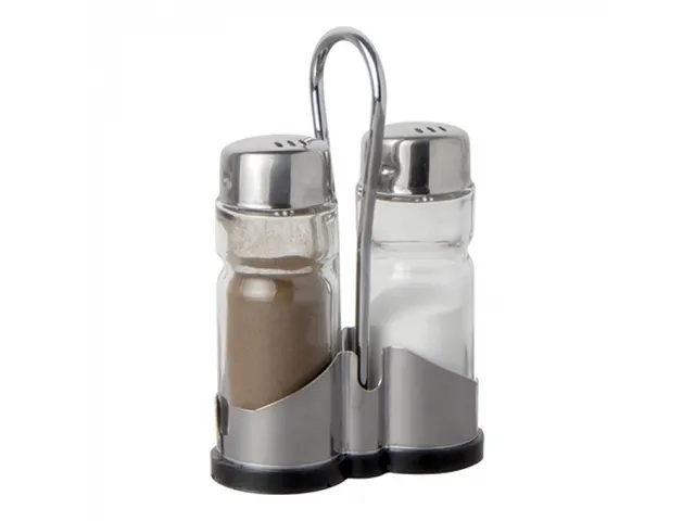 Menage 2-delig peper/zout kunststof voet