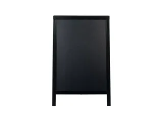 Stoepbord Securit 550x850x30mm zwart hout - 3