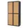 Roldeurkast HxBxD 2040x1100x415mm 4 Oh Romp Zwart Front Beuken
