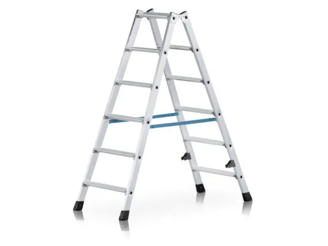 Boktrap Aluminium L 1 37M 2X6Treden Dubbelzijdig Uitvoering Nl