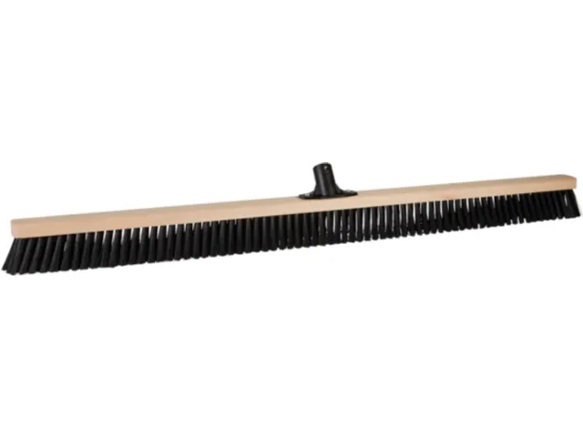 Vikan Classic 31100-S veger blank hout zwarte medium vezel 102cm