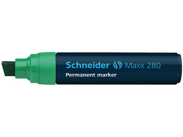 Marker Schneider Maxx 280 permanent beitelpunt groen