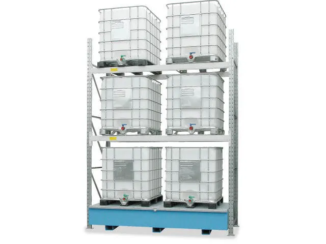 Stelling Opvangbak Staal Ktc/ibc-Opslag 2180x1300x535mm Verzinkt