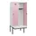 locker met bank,HxBxD 1950x800x815mm,2vak,vak B 400mm,draaigrendel