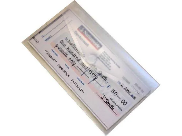 Enveloptas Velcro DIN 225x125mm Transparant Pak 10 stuks