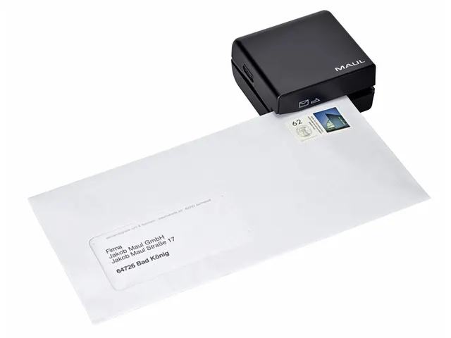 Briefopener MAUL Electrisch incl 4 batterijen 74x70x40mm blister