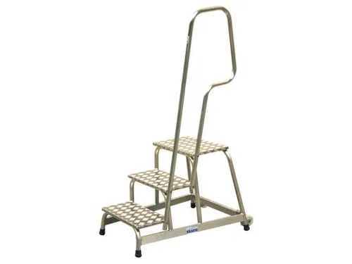 Montagetrap Aluminium H0 6m 3treden Platform Treden Traanplaat Leuning