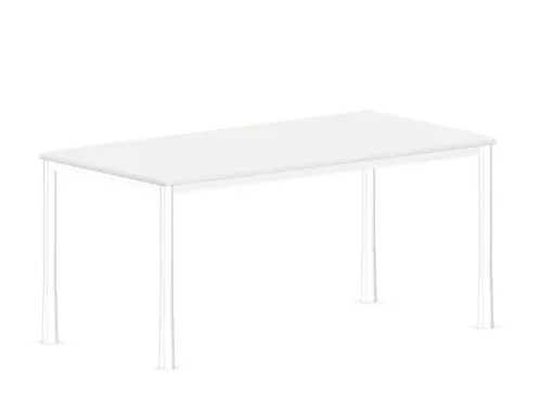 In hoogte verstelbaar bureau,HxBxD 720-840x1600x800mm,Bl-wit