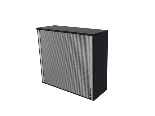 opzetkast,v. roldeurkast,HxBxD 1070x1200x445mm,roldeur,CC-zwart