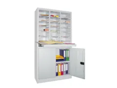 Postsorteerkast met Deuren 1950x1000x400mm 3x6 Vakken 1 Legbord