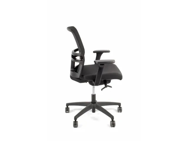 Bureaustoel EN1335 Linea Omnia 02 zwart/zwart met 3D armleuning