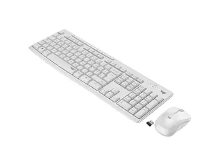 Logitech MK295 Silent Wireless QWERTY Toetsenbord + Muis Wit - 1