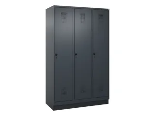 locker,HxBxD 1950x1200x500mm,3vak,vak B 400mm,draaigrendel,sokkel - 3