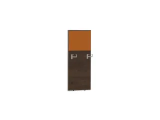 baliepaneel bureau aanbouw rechts 600mm NV bruin hickory BN3005-geel - 1