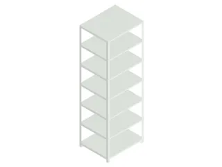 dossierstelling,grondveld,HxBxD 2200x750x600mm,vaklast 90kg - 1