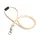 Textielkoord Gerecycled PET Met Karabijnhaak Beige 10 Stuks