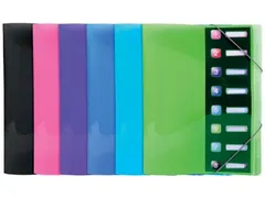 Iderama Sorteermap, Uit Pp, Met 8 Vakken, Geassorteerde Kleuren