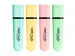 Markeerstift Bic blister à 4 pastelkleuren