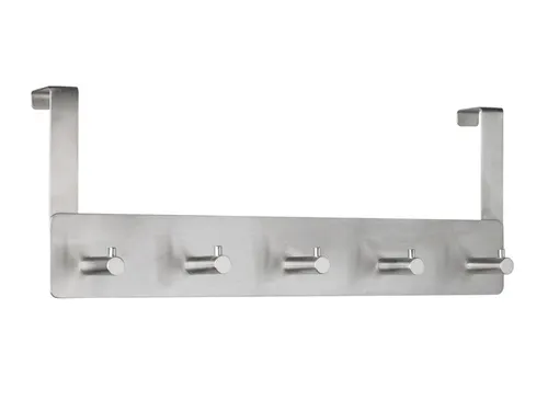 Deurgarderobe Alco zilver 5 haken