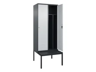 locker voor scheiding van kleding,HxBxD 2120x800x815mm,2vak - 2