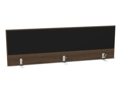 opzetpaneel bureau aanbouw achter NV bruin hickory BN8033-zwart 1800mm