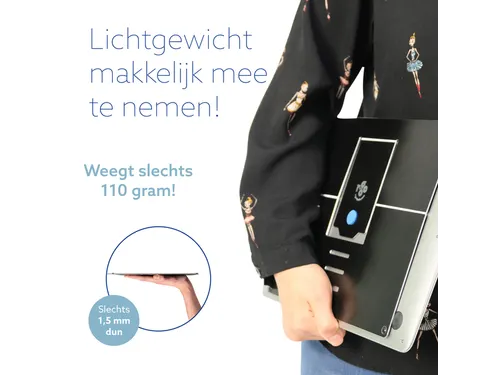 Laptopstandaard R-Go Riser Attachable voor laptops 10-22 inch Zwart