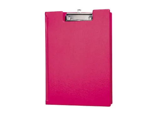 Klembordmap MAUL A4 staand met penlus PVC neon roze