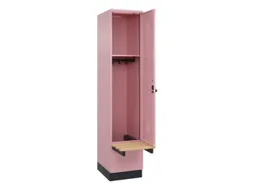locker met bank,HxBxD 1950x400x815mm,1vak,vak B 400mm,draaigrendel