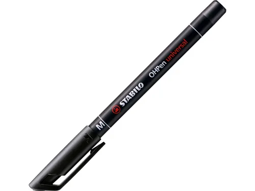 Viltstift STABILO OHpen 843/46 permanent rond medium zwart