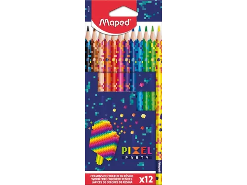 Kleurpotlood Maped Pixel Party set à 12 kleuren