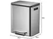 Afvalbak EKO EcoCasa Recycler pedaalemmer 15+15 liter RVS
