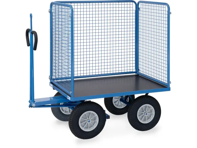 Char à bras avec ridelles + œillet de traction 6444PZ