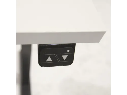 Dextro Basic Zit-sta Bureau Elektrisch 180x80 Licht Grijs 25mm Zwart
