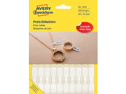 Etiket Avery Zweckform 3335 49x10mm wit 924 stuks