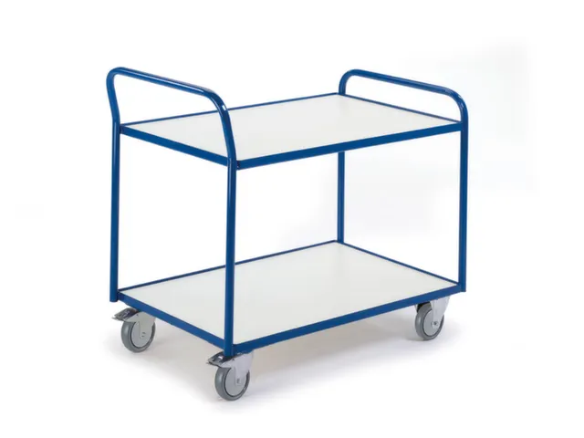 chariot à plateaux,force 250kg,2plateau(x),plateau Lxl 790x490mm