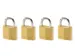 Hangslot MasterLock 4 gelijksluitend messing 30mm